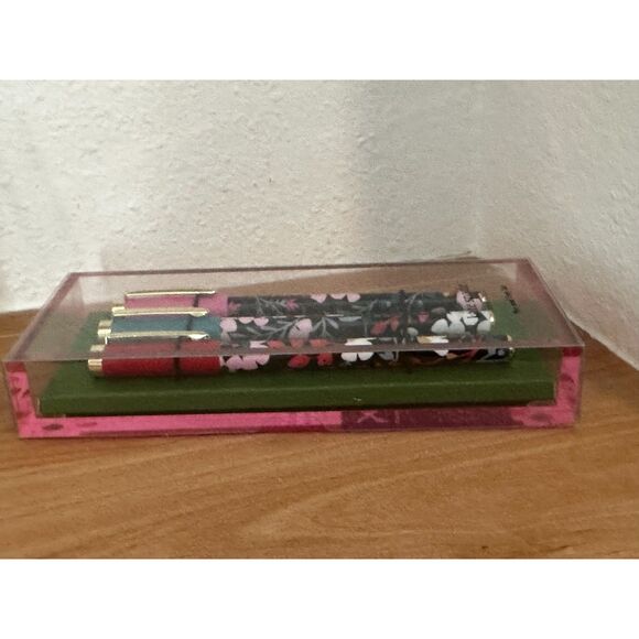 Kate Spade New York Fall Floral Fine Tip Pen Set NWT - Picture 2 of 3